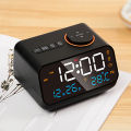 Mordern FM Radio LED Alarm Clock for Bedside Wake Up. Digital Table Calendar with Temperature Thermometer Humidity Hygrometer.. 