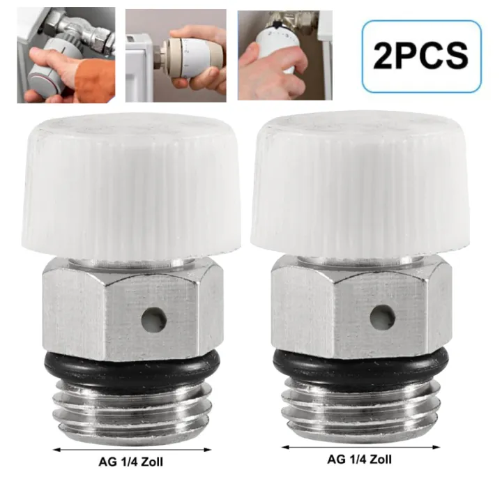 2Pcs Radiator Bleed Valve Automatic Heater Bleeder For Heating Systems ...