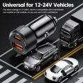 Toocki Car Charger 50W Quick Charge And 60W USB A to Type C Cable for iPhone Poco S23 Fast Charging.