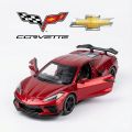MSZ 1:34 CHEVROLET CORVETTE C8 Z06(2024) ALLOY DIE CAST OFFICIALLY LICENSED SCALE MODEL CAR TOY CAR SIMULATION PULLBACK FEATURE. 