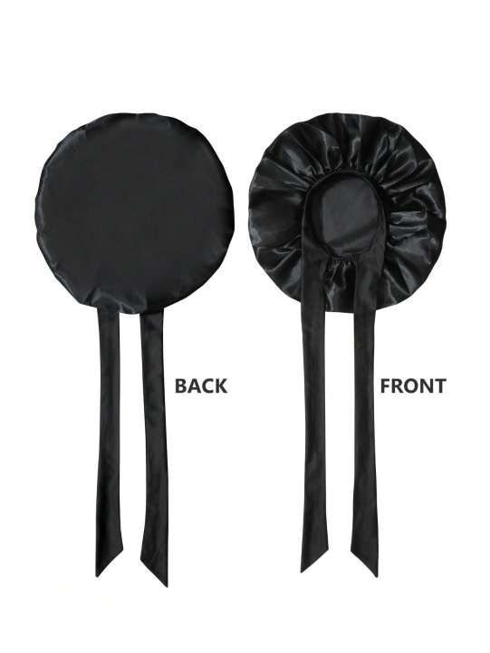 Satin%20Bonnet%20Silk%20Bonnet%20Adjustable%20Bonne%20For%20Sleeping%20Hair%20Bonnet%20With%20Tie%20Band%20Bonnets%20For%20Women%20Men%20-%20Image%204