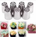 3 Pcs Russian Tulip Icing Piping Nozzles Stainless Steel Flower Cream Pastry Tips Nozzles Cake Decorating Tools. 