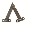 6Pcs Rustic Bronze Folding Lid Supports - Durable Hinges with Adjustable Stay Function - Cabinets. 