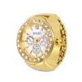 Fashion trend men and women with the same ring watch new creative couple finger watch. 
