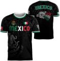 MEXICO Flag 3D Print Sport Quick-dry Breathable Men T-shirt Outdoor Football Jersey Team Short-sleeve Parent-child Top Clothing.