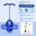 Bouncing Ball With Handle And Pump Balance Platform Bouncy Jump Pogo Ball For Kids Playground Sports Workout Competition Toy. 