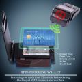 PU Leather  Slim Smart Wallet for Men with Money Credit Card Clip Mini RFID Blocking Leather Mens Thin Wallet Card Holder. 