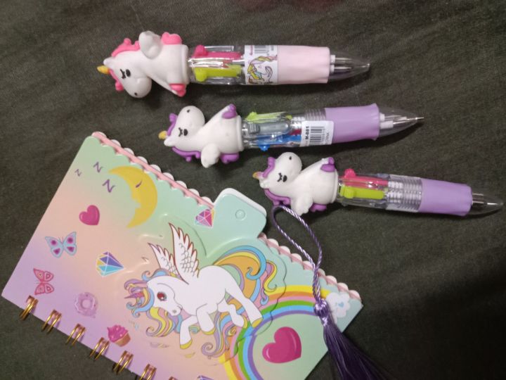 Diary with pen unicorn