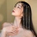 Chinese Traditional Fringe Hair Crown Fairy Long Tassel Wedding Hair Acessories. 