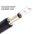 12 Volt Dc Battery Clip To 12 Volt Dc Pin Jack Converter Cable With 3 meter Wire - Moti Pin 5.5mm Dc Power jack Multipurpose multicolor. 