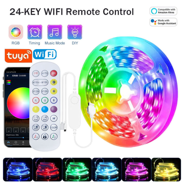 WiFi%20LED%20Strip%20Light%20Tuya%20Smart%20Life%20Flexible%20Light%20Lamp%20USB%20RGB5050%20Desktop%20Screen%20TV%20BackLight%20Diode%20Tape%20Support%20Alexa%20-%20Image%207