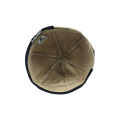 Beige White Twill Docker Cap | Brimless Beanie Cap for Men | Adjustable With Belt – Washable.
