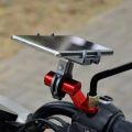 Aluminum Extender Bracket for Motorcycle Scooter ATV Rearview Mirror Mount Extension Bracket for Fixing Spotlight Phone Holder. 
