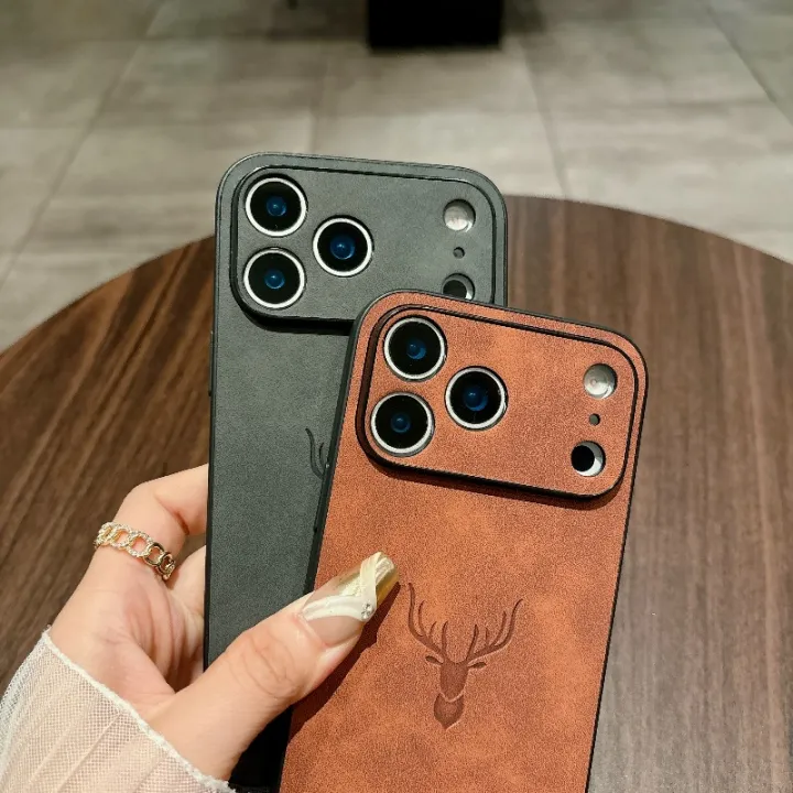 Embossing%20Deer%20Case%20for%20iPhone%2017%20Pro%20Max%2017%20Air%2017Pro%20Cover%20PU%20Leather%20All-round%20Anti-fingerprint%20Full%20Camera%20Protector%20Shell%20-%20Image%205