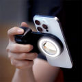 3 in 1 Magnetic Selfie Ring LED Fill Light Mirror Phone Camera Grip Handle Gimbal Estabilizador Tripod Holder for Magsafe IPhone.