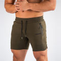 Men's Zip pocket sweatpants Fitness Gyms Shorts Men Summer Running Short Pants Male Jogger mesh Workout Beach sports short pants. 