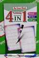 Activity books - write& wipe-pack of 4-with a Marker. 