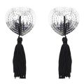 1 Pair  Heart Shape Bra Nipple Cover Pasties Stickers Women Lingerie Sequin Tassel Breast Bra Nipple Cover Self Adhesive. 