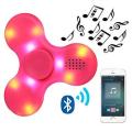 LED Bluetooth speaker hand Spinner Fidget torqbar finger gyro EDC ADHD autism-Intl. 