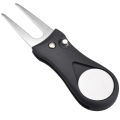 1PC Golf Divot Repair Tool With Ball Marker Pitch Mark Fork Golf Pitchfork Golf Accessories Foldable Divot Repair Tool.