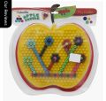 Apple shape Beads Board- peg board-pin board-for kids -creative game. 