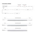 DC12V Touch On/Off Under Cabinet Light Dimmable Aluminum LED Lamp, 1-5PCS Series Connection Bar Lights With EU/US Power Adapter. 