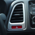 2Pcs Car Front Air Conditioning AC Vent Cover Trim for Honda Vezel HRV HR-V 2014 - 2021 LHD Air Outlet Sticker Accessories. 