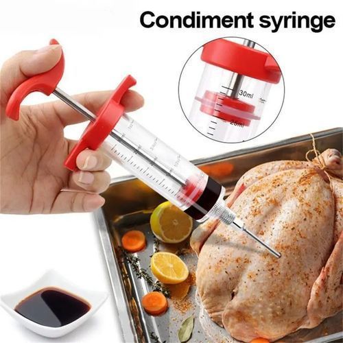 Meat Injector, Meat Injector Syringe Comes With Marinade Flavor Injector Needle