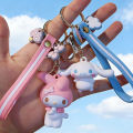 5 Styles Hello Kitty, Kurom & My Melody Keychains - Cute Cartoon Doll Key Rings  Car Chain Loops & Backpack Charms INS Style. 