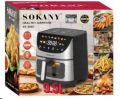 Sokany Healthy Air Fryer 9.5 Ltr With Glass Window Bucket. 