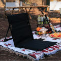 Outdoor Foldable Camping Chair Garden Park Single Lazy Reclining Chair Backrest Cushion Picnic Camping Folding Back Beach Chair. 