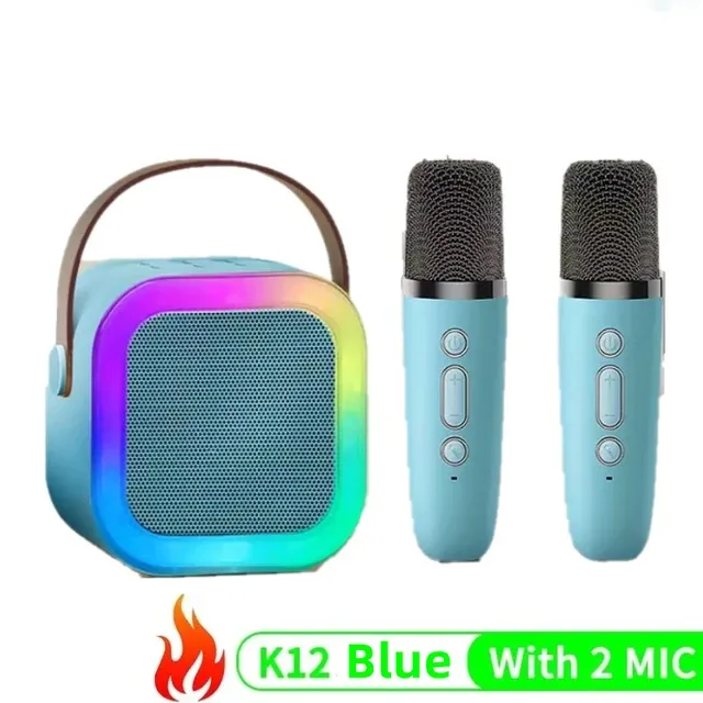 K12%20Karaoke%20Machine%20Portable%205.3%20PA%20Bluetooth%20Speaker%20System%20with%202%20Wireless%20Microphones%20Home%20Family%20Singing%20Children's%20Gifts%20-%20Image%209