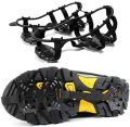 1 Pair M L Crampons Shoes Cover 24 Teeth Anti-Slip Ice Grips Gripper Shoes Boot Hiking Ice Climbing Shoe Spikes Climbing Chain.