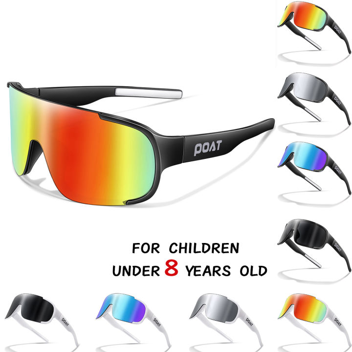 POAT Children Cycling Sunglasses Bike Goggles Outdoor MTB Road Bike Hiking Eyewear UV400 Kids Boys Girls