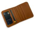 Genuine Leather Slim Bifold Wallet for Men - 6-Card Holder with ID Window Style. 