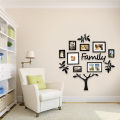 Wooden Wall Family Tree with 8 frames - a  home decore wall art -   family love frames -   3D  laser cut - wooden wall art. 