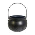 Candy Pot Halloween Flame Stripes Bucket Witch Basket Black Pot Kettle Trick Pumpkin Holder Goodie Photo Costume Decorate ﻿. 