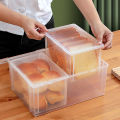 Bread Container Storage Box Kitchen Dispenser Bread Boxes Baking Bread Cake Containers Airtight Box Refrigerator Clear Kitchen. 