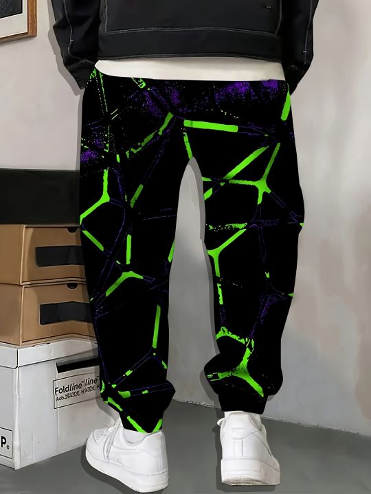 New%20Men's%20Autumn%20Neon%20Stripe%20Printed%20Soft%20and%20Comfortable%20Drawstring%20Pants%20Outdoor%20Urban%20Street%20Style%20Pants%20-%20Image%202