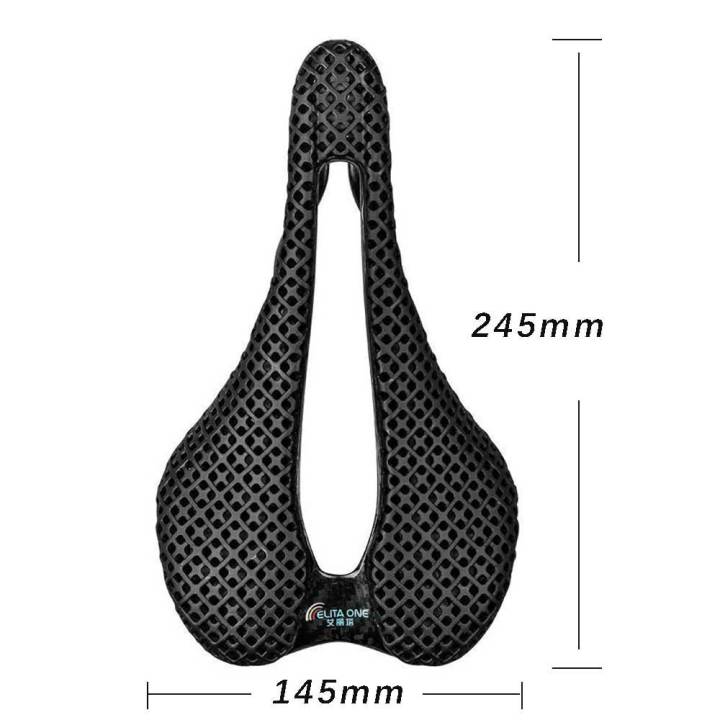 Elitaone%203D%20Printed%20Carbon%20Saddle%20245x145mm%20Ultralight%20160g%20Cycling%20Seat%20Triathlon%20Road%20MTB%20Mountain%20Gravel%20Bike%20Accessories%20-%20Image%207