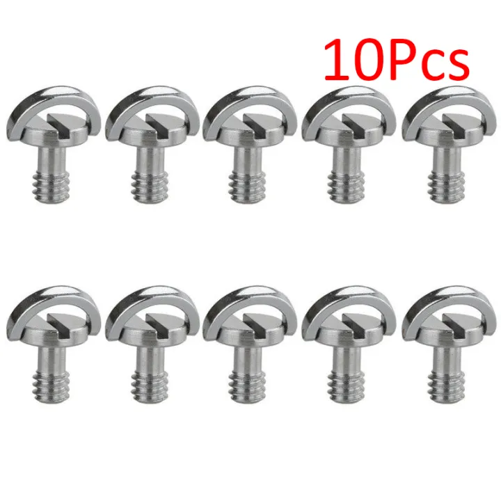 1/4"%20D-Ring%20Screws%20For%20DSLR%20Camera%20Tripod%20Monopod%20Quick%20Release%20Plate%20Folding%20D-Ring%20Adapter%20Bolt%20Camera%20Cage%20Rig%20Fixing%20Screws%20-%20Image%202