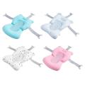 New born Bath Cushion Adjustable Foldable Bathtub Mat Cushion Baby Bath Accessories Bathtub Essentiall With Buckles And 3 Safety. 