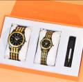 Longbo couple watches full set with genuine waterproof case. 