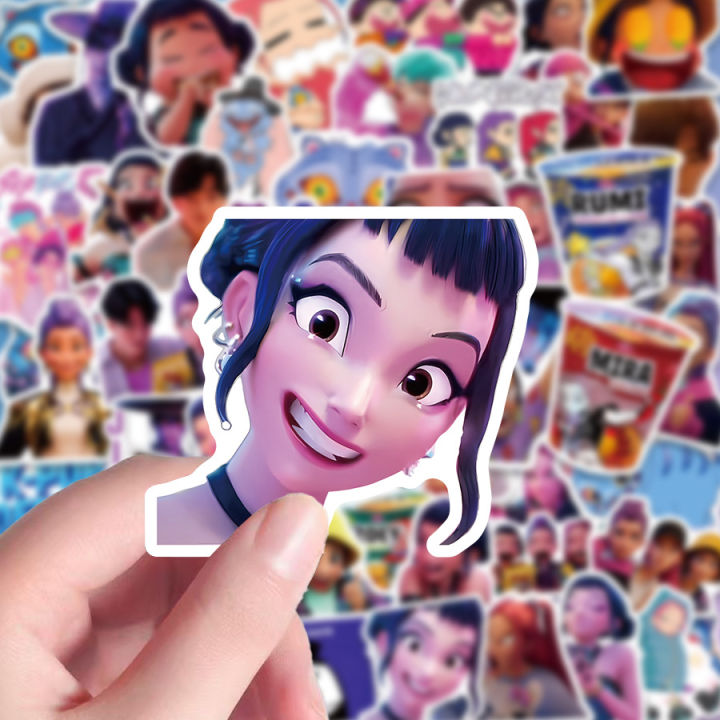 Sticker Cartoon Move Cute movie KPop Demon Hunter stickers Animated stickers Kids party game ...