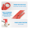 3-Pack Wire Stripper with Punch Down Function, Multi-Use Cable Tool for RJ45 RJ11 Network, Phone & CCTV Cables. 