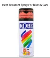 Heat-Resistant Matt Black & Silver Silicone Spray Kobe Heat Resistant Spray For Bikes & Cars Engines and Silencer. 
