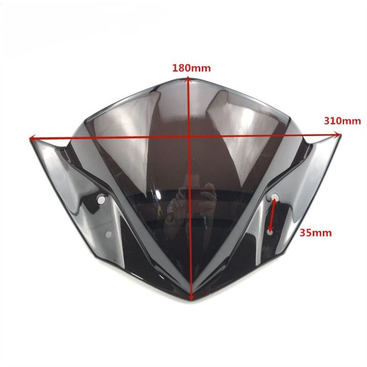 Motorcycles%20Modify%20Visor%20Windscreen%20Deflectors%20Windshield%20Smoke%20Iridium%20Yamaha%20Fz%20Pulsar%20Ns%20-%20Image%203
