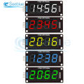 0.56 inch 4-Digit 7 Segments Digital Tube Clock Module Double Dots Blue Yellow White Green Red LED Display TM1637 For Arduino. 