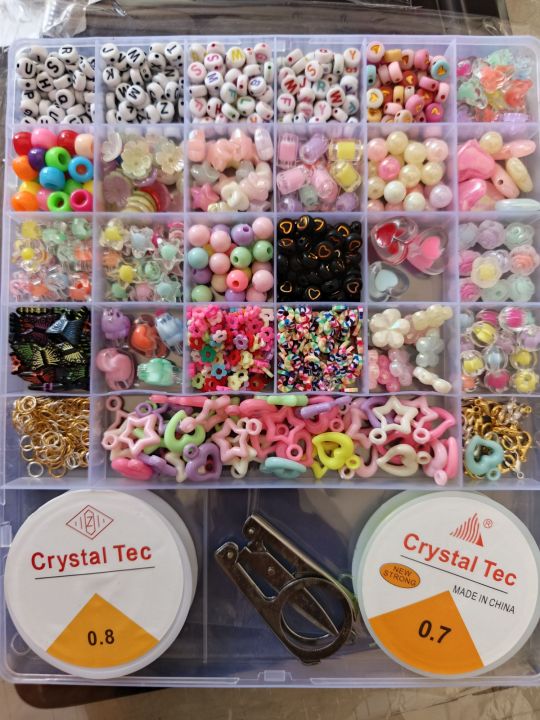 DIY%20Bead%20Bracelet%20Making%20Kit%20%E2%80%93%2027-Grid%20Box%20with%20Colorful%20Beads,%20Alphabet%20Letters,%20Elastic%20String,%20Charms%20&%20Scissors%20%7C%20Jewelry%20Craft%20Set%20for%20Kids%20&%20Adults%20-%20Image%208