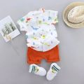 New Design Summer Collection Cotton And Casual Shirt And Short Pant For Kids Baby Boys And Baby  Girls Round Neck Short Sleeves Tee Tops Clothes Set's Dresses Outfit Suit For Unisexual T-shirt And Niker Kids Clothes Sets Jannat Store. 